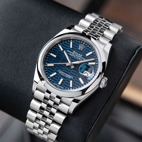 blue motif rolex